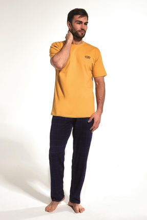 Bawełniana piżama męska Cornette 134/167 Explore żółta (2XL)