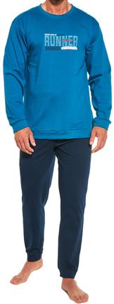 Bawełniana piżama męska Cornette RUNNER 461/181 niebieska (2XL)