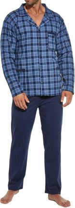 Rozpinana bawełniana piżama męska Plus Size Cornette 114/48 denim 3XL-5XL (5XL)