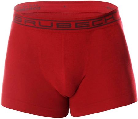 Bezszwowe bokserki męskie Brubeck Comfort Cotton BX00501 ciemnoczerwone (S)
