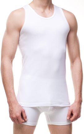 Męska koszulka na ramiączkach Cornette Authentic 213 biała 3-5XL (3XL)