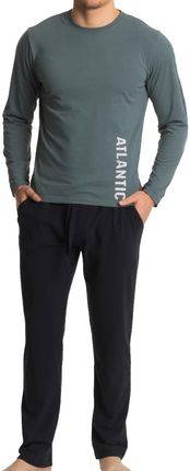 Bawełniana piżama męska Atlantic NMP 360 zielona (2XL)