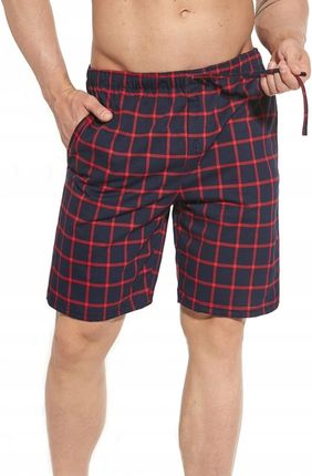Męskie spodnie do piżamy Cornette krótkie 698/08 czerwone (M)
