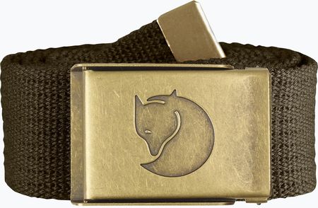 Pasek do spodni Fjällräven Canvas Brass Belt oliwkowy F77297 