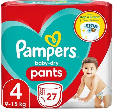 Pampers Baby Dry Maxi Pieluchomajtki Rozmiar 4 27szt.