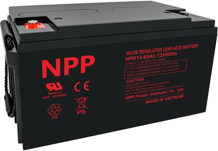 Npp Power Akumulator Npd 12V 65Ah T16 Seria Deep Pasta