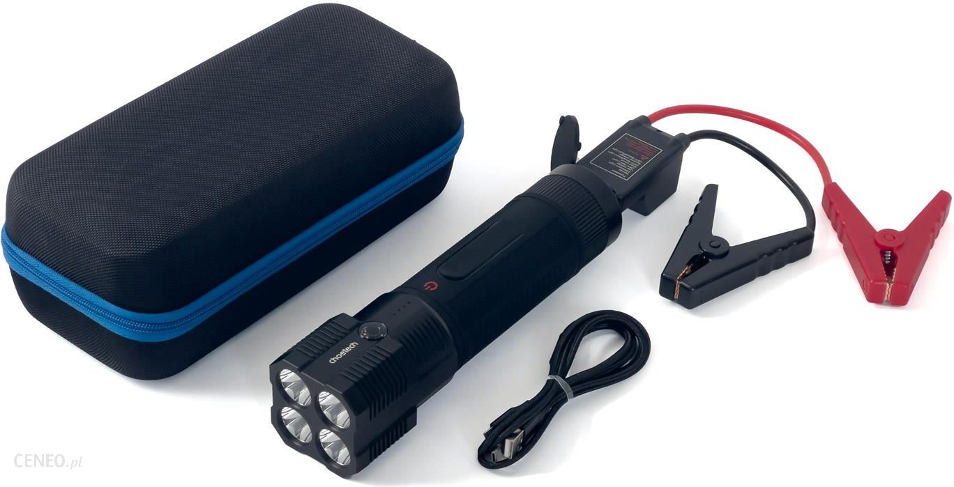 Choetech Starthilfe mit Kompressor, Powerbank 8000mAh, LED Taschenlampe  schwarz (TC0017) 