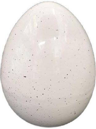 Zd Trading Ceramiczne Jajko Wielkanocne Ø6,5x8cm Białe Połysk 100699