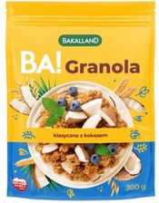 Zdjęcie BAKALLAND BA! Granola klasyczna z kokosem, 300g - Chełm