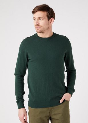 Wrangler Crewneck Knit Męski Sweter Klasyczny Sycamore W8A02Pg49