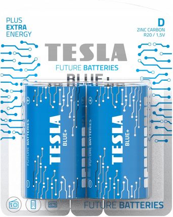 Tesla Bateria D R20 1,5V 2Szt Blue+