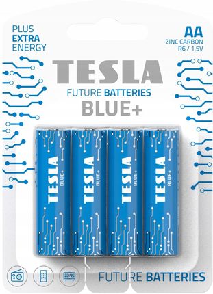 Tesla Baterie Cynkowo-Węglowe Aa/R6 4Szt Blue+