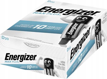 Energizer 20X Bateria Max Plus Lr20 D 1,5V