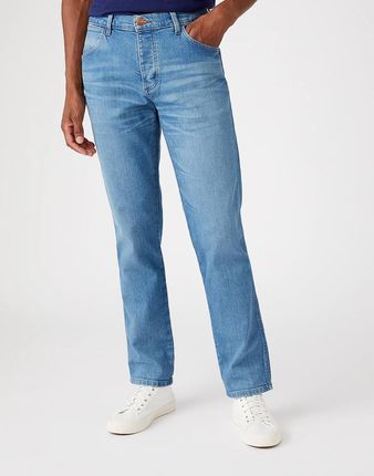 Wrangler Greensboro Męskie Spodnie Jeansowe Natural Indigo W15Qcu29X