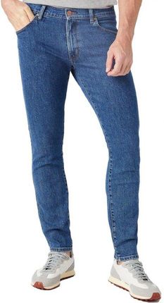Wrangler Larston Męskie Spodnie Jeansowe Cool Blue W18Skt32Q