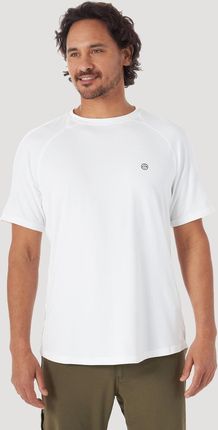 Wrangler Atg Ss Performance Tee Męski T-Shirt Koszulka Logo White Wa7Bdu989