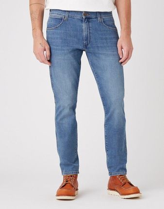Wrangler Larston Męskie Spodnie Jeansowe Dusky Cloud W18Syj38R