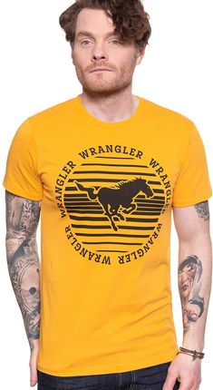 Wrangler T-Shirt Circle Tee Golden Rod W7Mfd3X1K