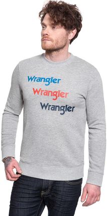 Wrangler Seasonal Logo Sweat Mid Grey Mel W6A5Hax37