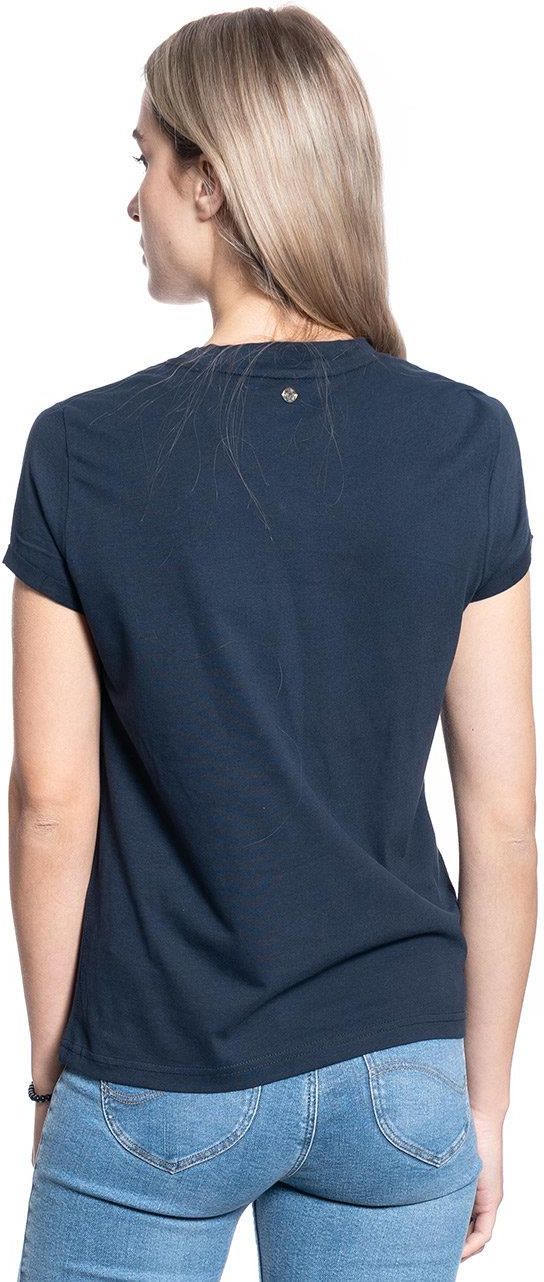 Mustang T-Shirt mit Label-Print Alina C in Hellgrau