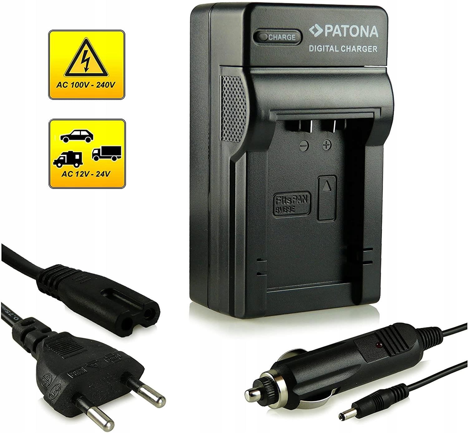 PATONA Set 2 Batterie DMW-BMB9 E Con Caricatore 4 In 1 - Per Panasonic PATONA Set 2 Batterie DMW-BMB9 E Con Caricatore 4 In 1 - Per Panasonic