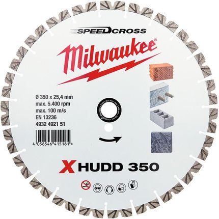 Milwaukee Tarcza Speedcross Premium Xhudd 350Mm 4932492151
