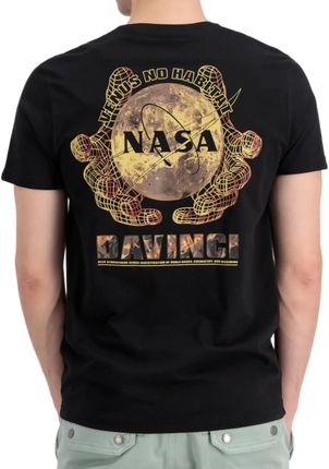 Koszulka Alpha Industries NASA Davinci T 136508 03 - Czarna