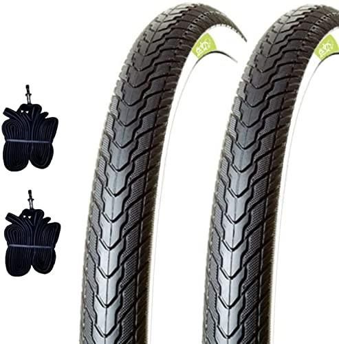 2 Camere D'Aria Bici 26&Prime; Heavy Duty &ndash; 26x1.75/1.95/2.125, Valvola Schrader, Durevoli