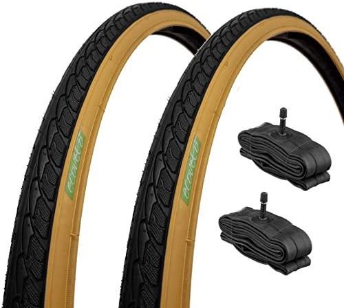 FISCHER Profex - Pneumatici per bicicletta, 28x13/8x15/8, Nero/Bianco, 28x13/8x15/8
