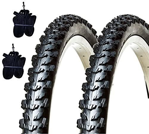 Ecovelò 2 Tyres 20 x 1.95 (50-406) Black Plugs for MTB Mountain Bike 20 Inch Bike Bicycle Ecovelò 2 Tyres 20 x 1.95 (50-406) Black Plugs for MTB Mountain Bike 20 Inch Bike Bicycle