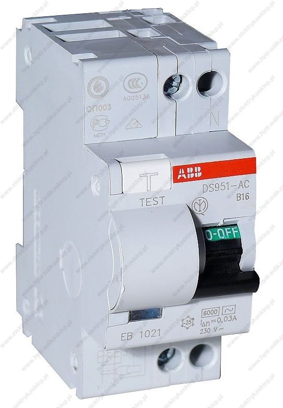 ABB Ds951 B6-30Ma Ac Wyłącznik Różnicowoprądowy z Czlonem Nadprądowym ...