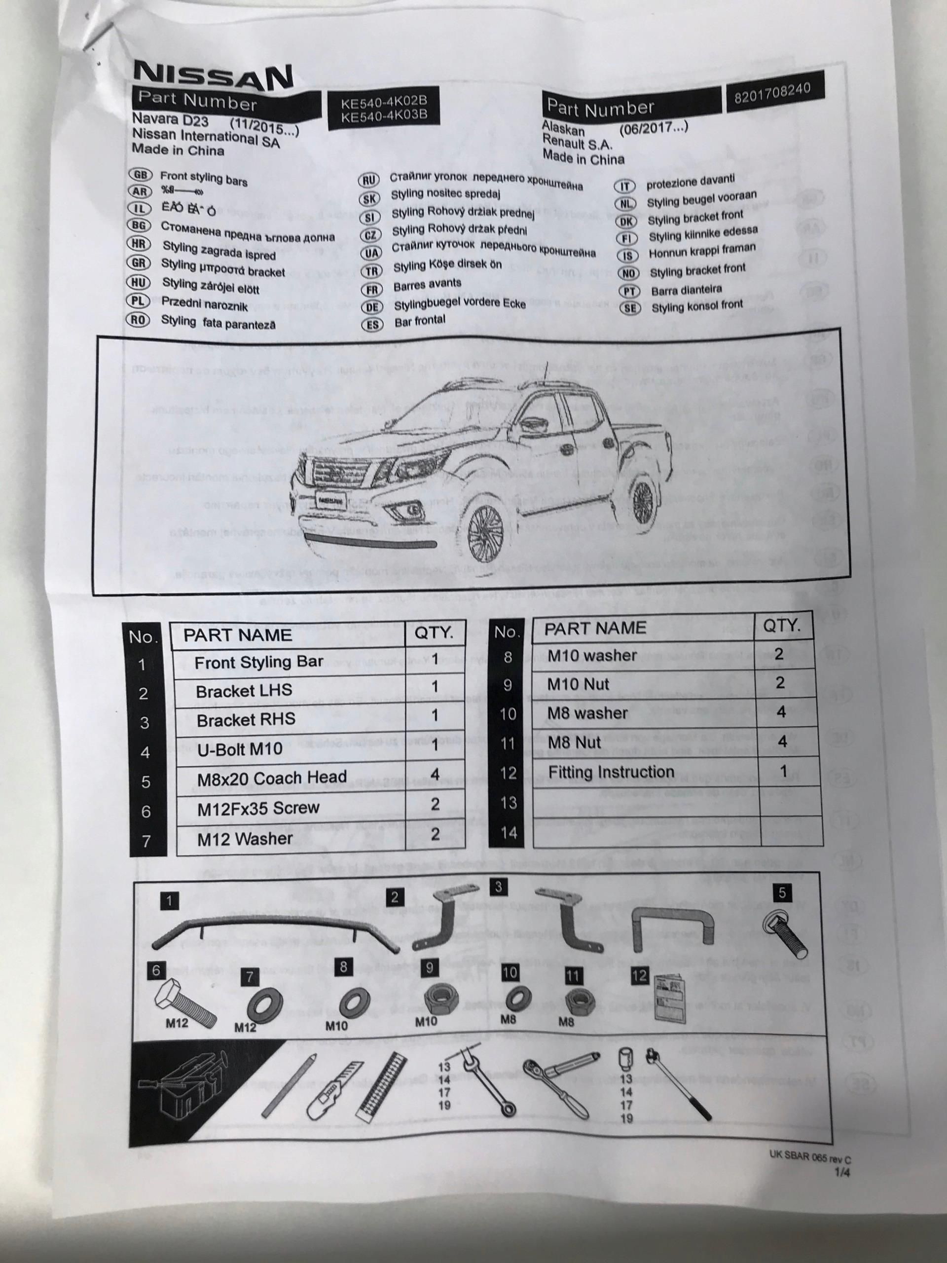 Zderzak Do Kupienia Renault Orurowanie Prz D Alaskan Navara D