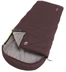 Outwell Campion Lux Aubergine Sleeping Bag 225x85cm L Shape Purple