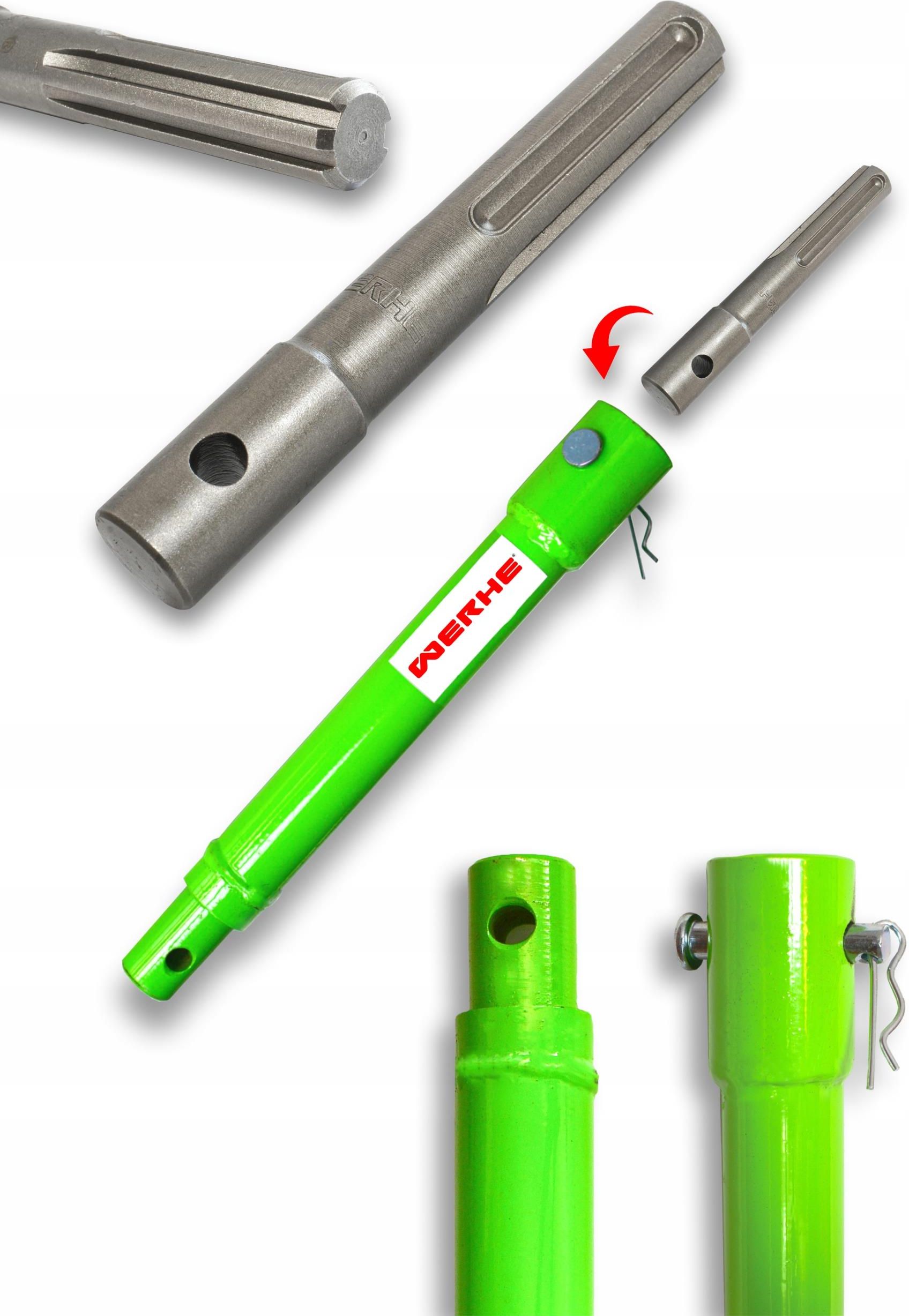 Adattatore Per Punte Da Trapano Per Trapano Elettrico A Connettore Per Trivella Di Terra, Gambo