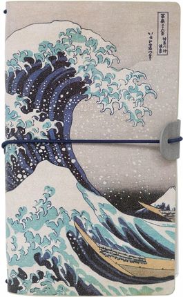 Grupoerik Hokusai Great Wave Notes Skórzany
