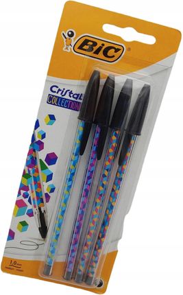 Bic Długopis Cristal Collection 1Mm 4szt.