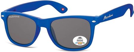 Granatowe szerokie męskie okulary przeciwsłoneczne z polaryzacją MP1D-XL