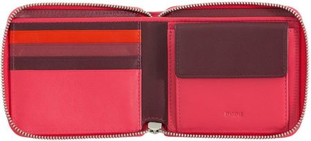 DUDU Leather Men Zipped Wallet RFID Blocking, Bifold Men's Zipper Wallet Small with Coin Pocket and 6 Card Slot