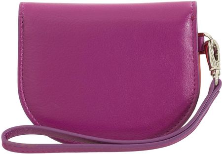 DUDU Wristlet Purse for Women in Soft Leather, Compact Small Wallet Coloured with Coin Pocket Bill Money Cards Holders