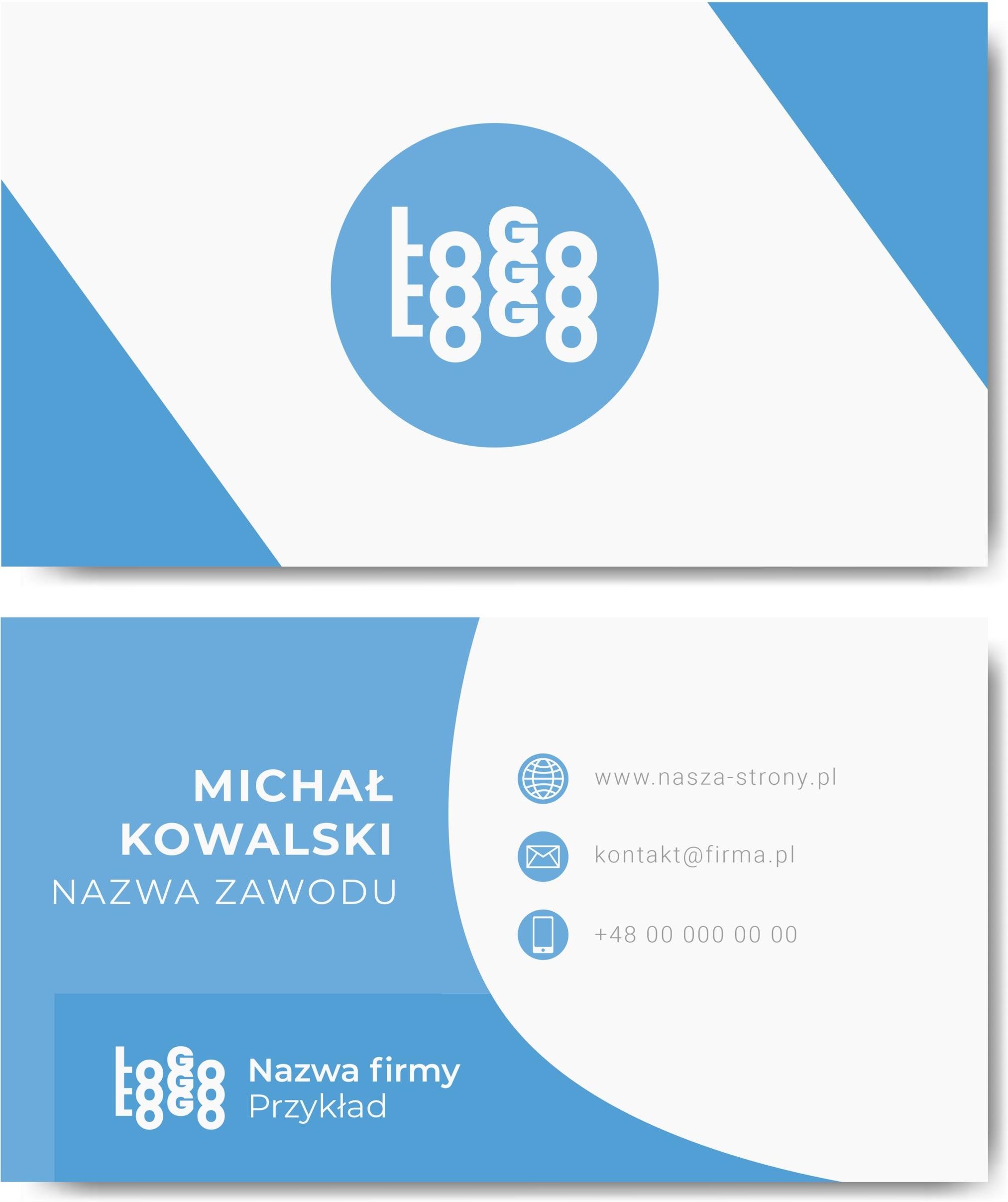 Wizytówki Błękitne 90X50 350g Projekt 1000szt. - Ceny i opinie - Ceneo.pl