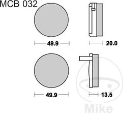 Zdjęcie Trw Klocki Hamulcowe Lucas Mcb32 2Szt. 7872468 - Świerzawa