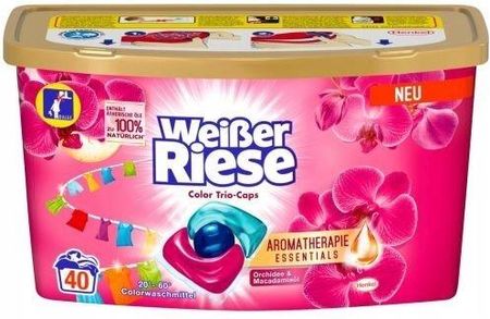 Weisser Riese Trio Caps Kolor Orchidee 40P 480G