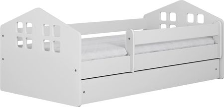 Łóżko Kacper 160X80Cm Białe Szuflada Materac