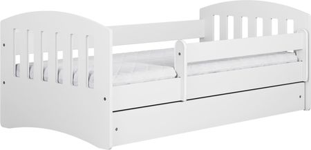 Łóżko Dziecięce Classic 1 140X80Cm Białe Szuflada