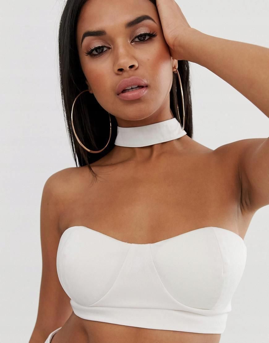 Top Choker I8J XXC__M Club L London Crop - Ceny i opinie