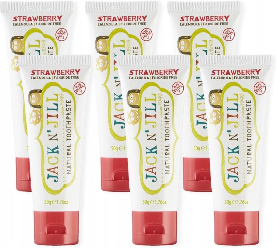 Jack N'Jill Pasta Do Zębów Bez Fluoru Dla Dzieci Truskawka 6Sz Ceny i