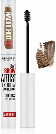 Revers Cosmetics Revers Żel Do Brwi Brow Artist 8W1 04 Light Brown