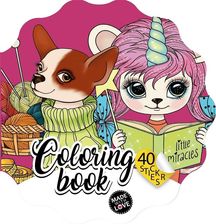 Zdjęcie Kolorowanka Curly z naklejkami Kwiatek - Luboń