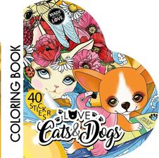 Zdjęcie Kolorowanka Curly z naklejkami Serce - Śrem