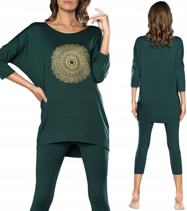 Piżama damska Italian Fashion Mandala zielona S